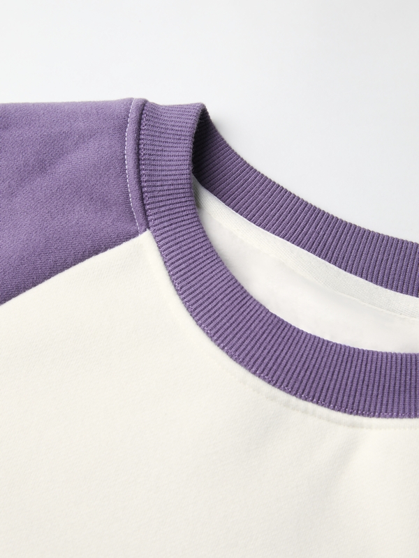 Kontrastfarbenes Raglan-Sweatshirt für Herren mit Rundhalsausschnitt-2