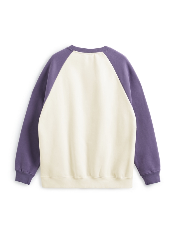Kontrastfarbenes Raglan-Sweatshirt für Herren mit Rundhalsausschnitt-1